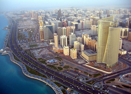 Abu Dhabi desde el aire